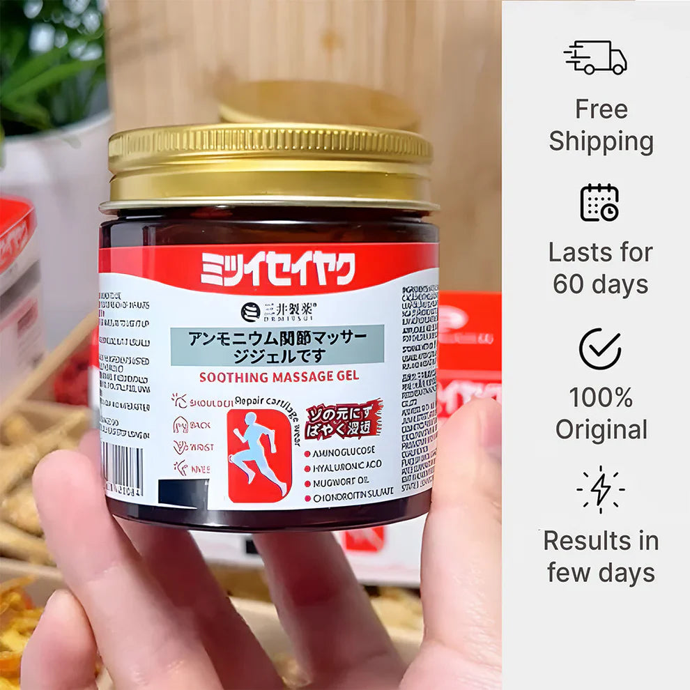 Japanese Instant Pain Relief Soothing Massage Gel 🌸✨ (Buy 1 Get 1 Free🔥)