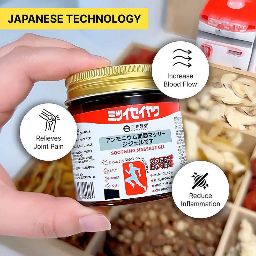 Japanese Instant Pain Relief Soothing Massage Gel 🌸✨ (Buy 1 Get 1 Free🔥)